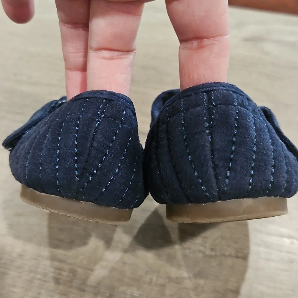 Zara Navy Quilted Kids Shoes EU size 23
